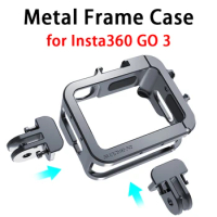 For Insta360 GO 3 Metal Frame Case Aluminum Alloy Protective Camera Cage For Insta360 GO 3 Action Camera Accessores