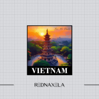 Stiker Vinyl Country Vietnam 1 Stiker Koper Outdoor Travel Sticker