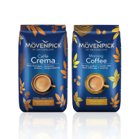 【Movenpick 莫凡彼】瑞士莫凡彼原裝咖啡豆任選2包(500g/包；黃金克立瑪/晨安/義大利特濃)