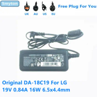 Original AC Adapter Charger For LG 19V 0.84A 16W DA-18C19 ADS-18SG-19-3 19016G ADS-25FSF-19 19016EPG Monitor Power Supply