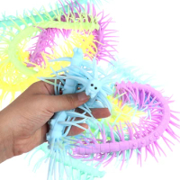 Color Long Centipede Stretch Caterpillar Decompression Long Centipede Stretch Caterpillar Decompression Children's Toy