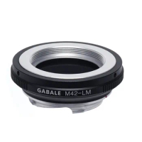 Gabale M42-LM Manual Focus Lens Adapter Without Rangefinder Ring for M42 Mount Lens to Leica M Mount Cameras M6/M8/M9/M10/MP/M11