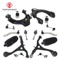 TOPICKSAP Front Upper Lower Control Arm Sway Bar End Link Tie Rod Ends Kits for Honda Accord Acura TSX 2003 - 2007 2008