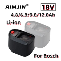 For Bosch 18V 4.8/6.8/9.8/12.8AH Li-ion Rechargeable Tool Battery PBA PST , Garden Tools (TypeC only) AL1810CV AL1815CV