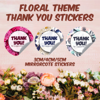 FLORAL THEME THANK YOU STICKER