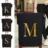 Dust-proof Thick Luggage Cover Compact Exquisite Fashionable Luggage cover multiple pockets letter P