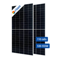 Risen Solar Panel 550W Photovoltaic Panel Mono Perc 210*210mm Solar Cell Half Cut PV Modules