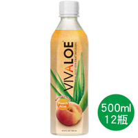 【史代新文具】VIVALOE 蜜桃蘆薈 (500mlx12瓶)