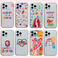 Karol G Manana Sera Bonito Phone Case For Samsung A53 A50 A12 A52 A52S A51 A72 A73 A32 A22 A20 A30 A21S 4G 5G Transparent Capa