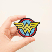 Superhero Wonder Woman Patch Bordir Aksesoris Jaket Emblem Iron On