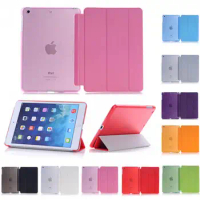 Flip Magnetic Folding Stand Holder PVC Cover For IPad 2 3 4 9.7inch Ultra-thin Slim Tablet Case For iPad2 iPad3 iPad4th Gen