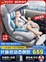 heekin兒童安全座椅汽車用嬰兒寶寶車載0-12歲便攜式通用坐椅可躺