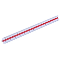 Triangular Scale Ruler Architect Engineer Technical Ruler Drafting Tool 300mm