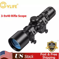 CVLIFE 3-9x40 Compact Rifle Scope Crosshair Reticle Hunting Scope with Mounts US