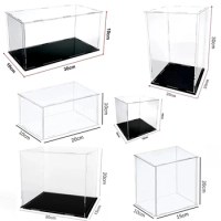 Acrylic Display Cabinets for Collections, Assembled Clear Acrylic Boxes for Protect Action Figures, Organizing Modle,Dolls