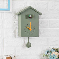 Cuckoo Clock Cuckoo Sound Clock With Pendulum Delicat Hanging Watch Clocks Silent Wooden Clock Cuckoo Wall Clock For Living Room