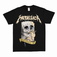 T-Shirt Oversize Metallica - word Magnetic Tour Kaos Pria Hitam 24s Wanita baju Band