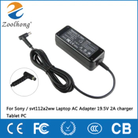 For Sony / svt112a2ww VGP-AC19v74 Laptop AC Adapter 19.5V 2A 40W charger Tablet PC