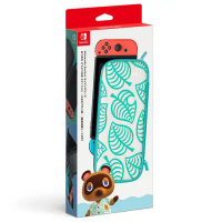 NS ‎Nintendo Switch 集合啦！動物森友會版 ～Nook夏威夷花紋～ 款配件包(保護包+液晶保護貼)(周邊)
