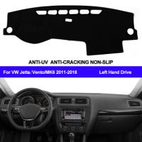 Car Dashboard Cover Dash Mat Dash Pad DashMat ANti-UV For Volkswagen VW Jetta Vento MK6 2011 2012 2013 2014 2015 2016 2017 2018
