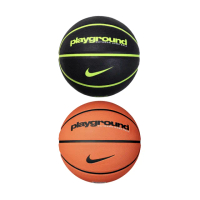 【NIKE 耐吉】籃球7號球EVERYDAY PLAYGROUND N1004498085黑綠/N1004498814琥珀(溝紋加深 耐磨橡膠)