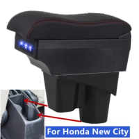 For Honda City Armrest Box For Honda CITY Car Storage Box 2014-2022 Armrest Storage Box Modification Car Interior Accessories