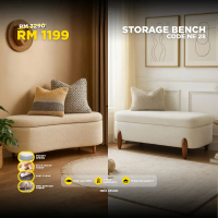 Minimal Storage Bench NE28 - Storage Bench Booking Rm 100