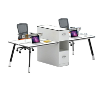 辦公室10人位工位辦公桌員工電腦桌椅子桌子自由組合屏風卡位