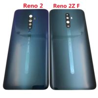 For Oppo Reno 2 Battery Cover Back Glass Panel Rear Housing Case Replacement Parts For Oppo Reno 2Z F Battery Cover