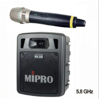 MIPRO 最新三代5G藍芽/USB鋰電池手提式無線擴音機(MA-300代替MA-303SB)