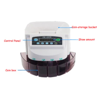 HSPOS Mixed Coin Value Sorter Multi Currency Coin Counter Coins Counting Machine HS-9200