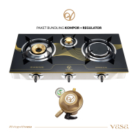 VASA PAKET BUNDLING KOMPOR GAS PREMIUM 3 TUNGKU + REGULATOR GAS LPG OTOMATIS (ORIGINAL)