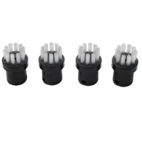 4pcs Nylon Brush Nozzle For Karcher SC1 SC2 CTK10 SC3 SC4 For Steam Cleaners Household Cleaning Nozzles Vacuums Replace Brush