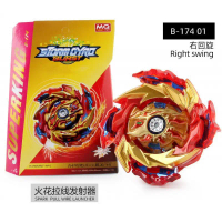 Burst Beyblade Toy King - Explosive Battle Soul Beyblade Box Set with Dual Pull Line Launcher for Ch