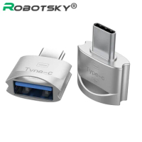 Metal USB 3.1 Type-C Male To USB 2.0 A Female OTG Data Adapter Type C OTG Adapter For Samsung S8 For MacBook Series