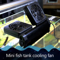 1/2/3/4 Fans Aquarium Cooler Adjustable Wind Cooling Fan Water Chiller Cold Wind Maker for Fish Tank Temperature Controller
