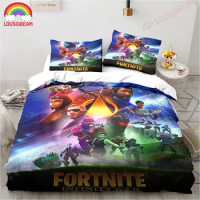 Video Games F-Fortnite Bedding Set Sheet King Twin Double Child Bedding Set Mircofiber or Polyester Duvet Cover Set