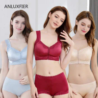 H9671 No Steel Ring Bra Underwear Surgical Resection Mastectomy Artificial Prosthesis Bras Lingerie Front Zipper Full Cup Bra