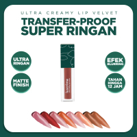 Luxcrime Ultra Creamy Lip Velvet - Lipstick Transferproof Super Ringan Efek Blurring Tahan 12 Jam