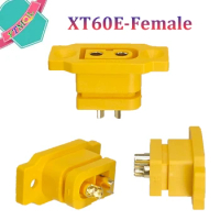2-10Pcs XT60E-F Female Plug Large Current Gold/Brass Ni Plated Connector Power Battery Connecting Adapter for RC UAV FPV Drone