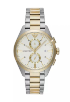 Emporio Armani Emporio Armani Men's Chronograph Watch ( AR11605 ) - Quartz, Silver Case, Round Dial, 20 MM Two Tone Stainless Steel Band