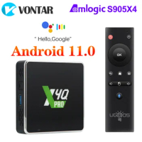 UGOOS X4Q Pro TV BOX Android 11 Amlogic S905X4 LPDDR4 4GB 32GB Support AV1 HDR 1000M BT OTT 4K TVBOX X4 Pro 4GB 32GB Player