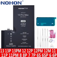 NOHON Lithium Polymer Battery For Apple iPhone 13 Pro MAX 11 12 Mini 8 7 6S 6 Plus Replacement Bateria 13ProMAX 8Plus 7Plus 6 S