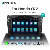 2 Din Android 12 Car DVD Multimedia Player For Honda CRV CR-V 2006-2011 CarPlay GPS Navigation 4G WiFi Car Stereo Radio Headunit