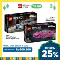 LEGO Bundle 2 Fast 2 Furious - LEGO Speed Champions 77241 2 Fast 2 Furious Honda S2000 + LEGO Speed 