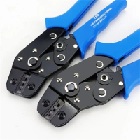 Crimping Tool with Ratchet, Ratcheting Wire Crimper Tool for Open Barrel Terminal Connectors,Crimping Pliers for 28-18 AWG