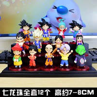 車輛裝飾擺件q版 七龍珠手辦全套孫悟空模型玩具琪貝吉塔人偶車載