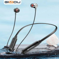 Tai nghe Bluetooth, GIMIOU, tai nghe không dây đeo cổ, tai nghe thể thao, không thấm nước, trong tai