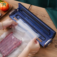 Vacuum Sealer Packaging Machine Food Vacuum Sealer Kitchen Food Fresh-keeping Plastic Seal Dry and Wet Sealing Machine