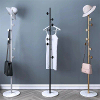 【HOT】 Marble Clothes Hanger 170CM Modern Coat Rack Metal Coat Stand Bedroom Living Room Metal Hang